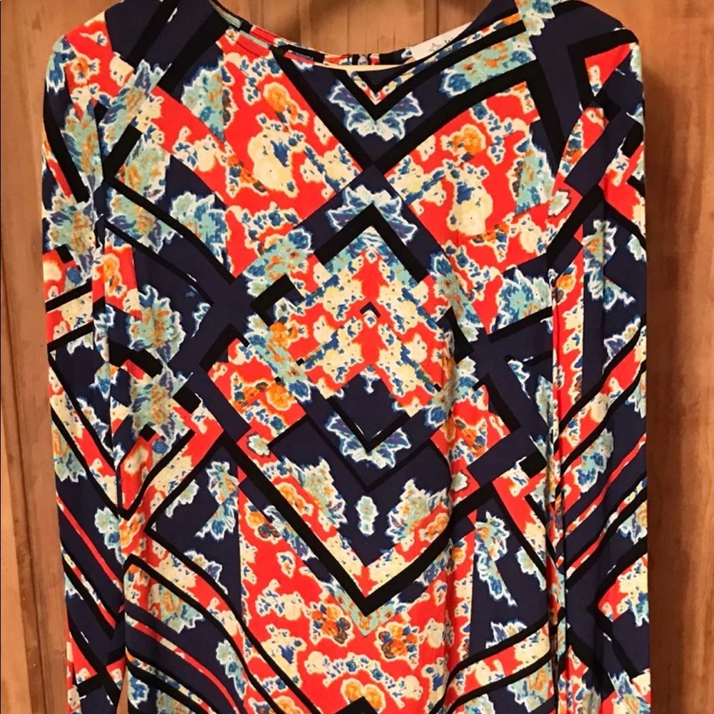WAYF batik print dress